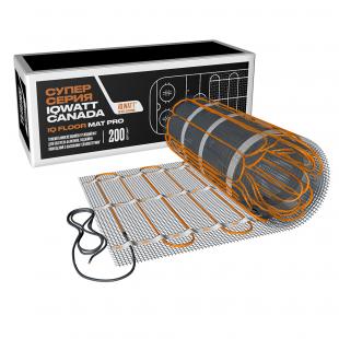 Тонкий самоклеящийся греющий мат IQ FLOOR MAT PRO 200 Вт/м.кв. - 15,0 м²