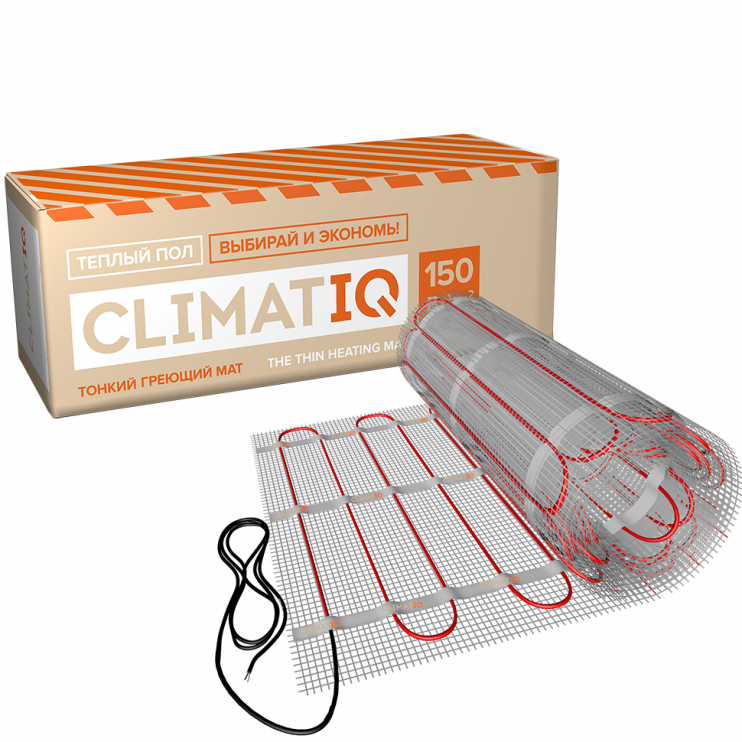 Тонкий самоклеящийся греющий мат CLIMATIQ MAT 18м²