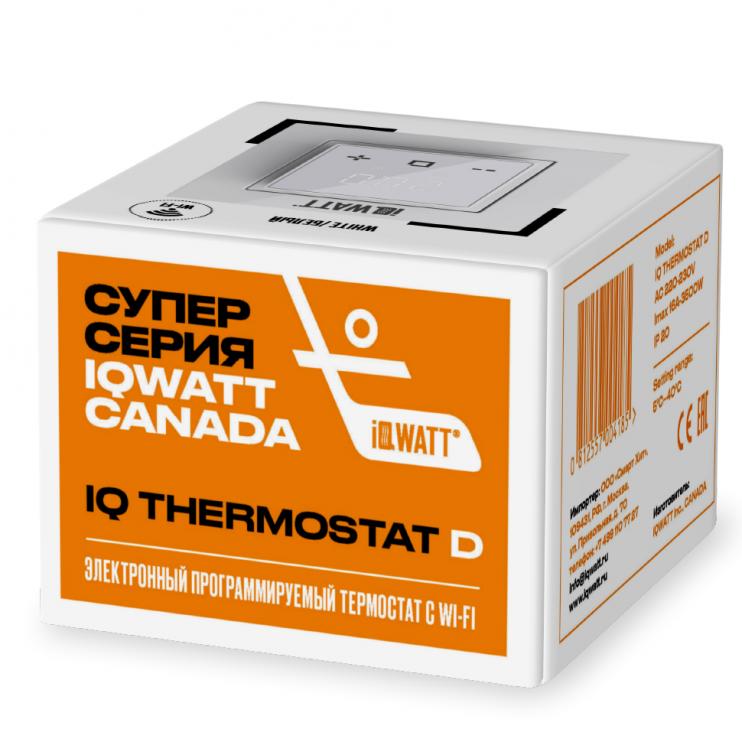 Электронный программируемый термостат IQ THERMOSTAT D шампань WI-FI