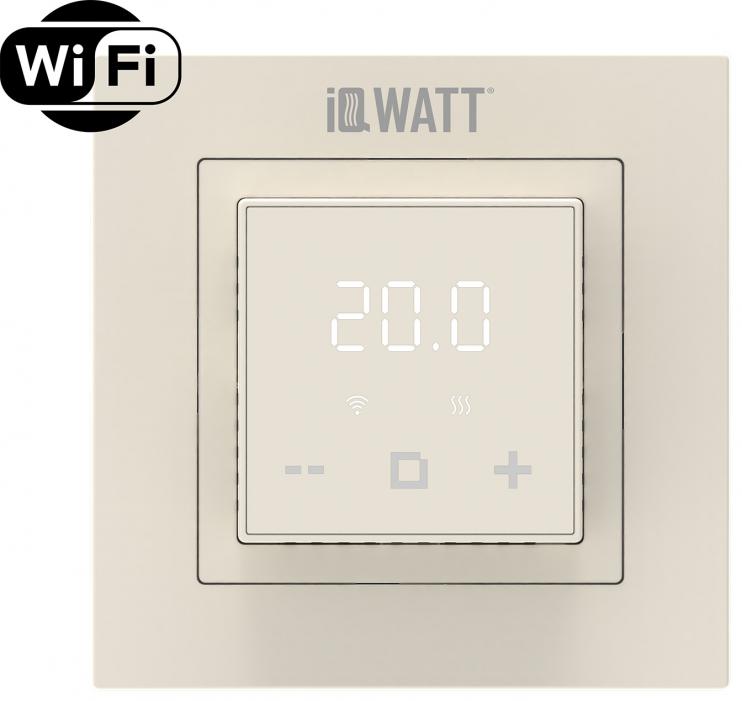 Электронный программируемый термостат IQ THERMOSTAT D слоновая кость WI-FI
