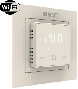 Электронный программируемый термостат IQ THERMOSTAT D слоновая кость WI-FI