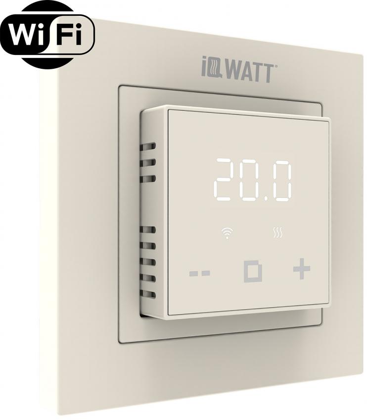 Электронный программируемый термостат IQ THERMOSTAT D слоновая кость WI-FI