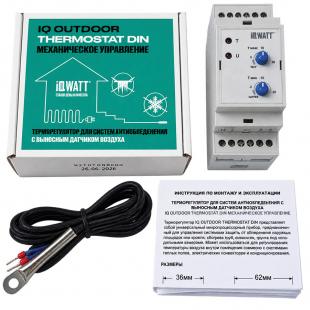 Терморегулятор IQ OUTDOOR THERMOSTAT DIN МЕХАНИЧЕСКОЕ УПРАВЛЕНИЕ