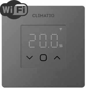 Электронный программируемый терморегулятор CLIMATIQ FD WI-FI графит